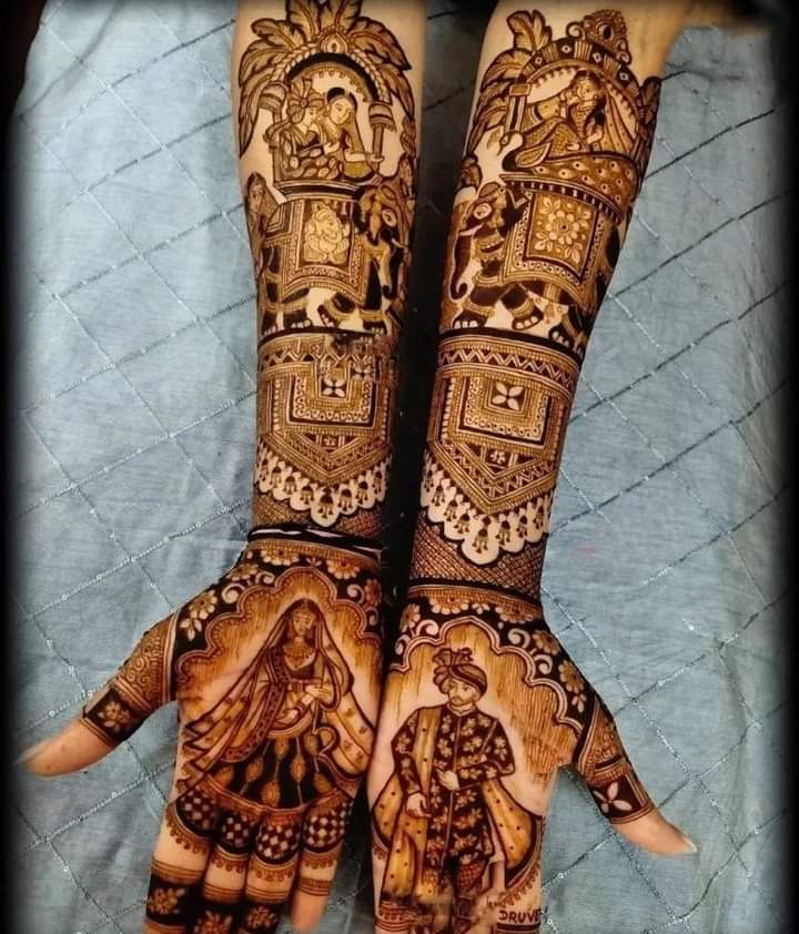 High-definition (HD) bridal mehndi lucknow